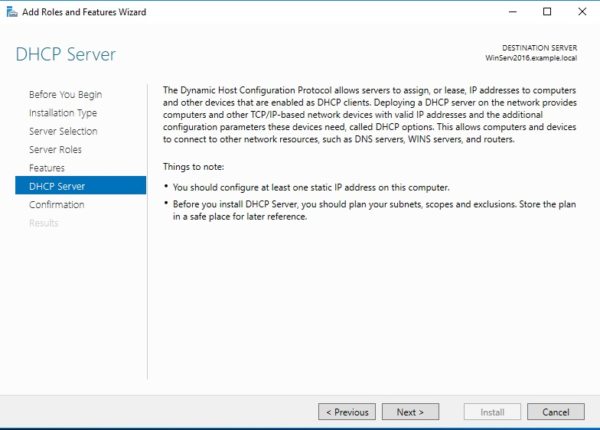 Cómo configurar un servidor DHCP en Windows Server 2016 Serverspace