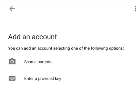Now you can add the account