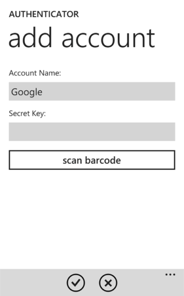 Scan the barcode and enter the key