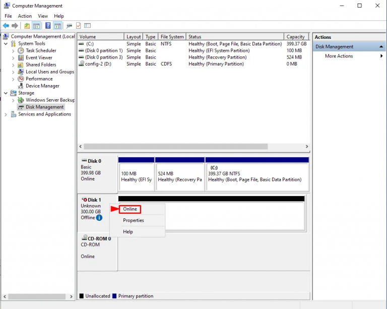 How to increase disk space on Windows Server 2022 Serverspace