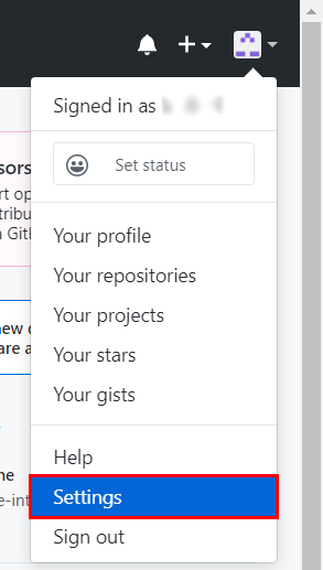 Add the created key to the Git server