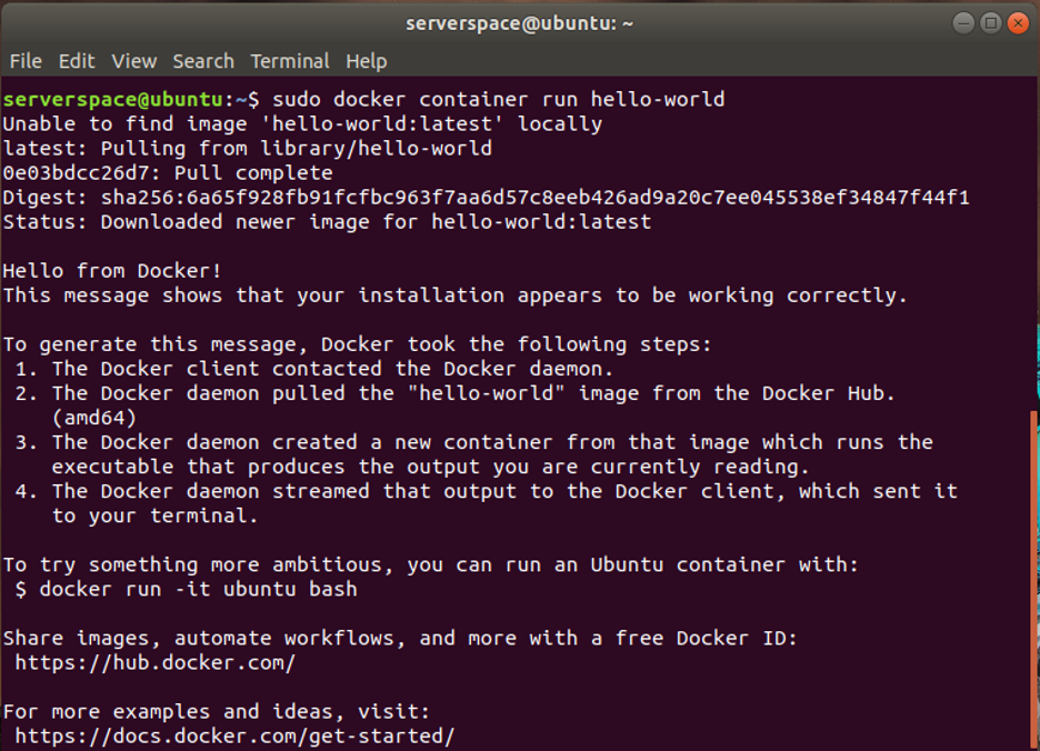 How To Install Docker On Ubuntu 18 04 LTS Serverspace