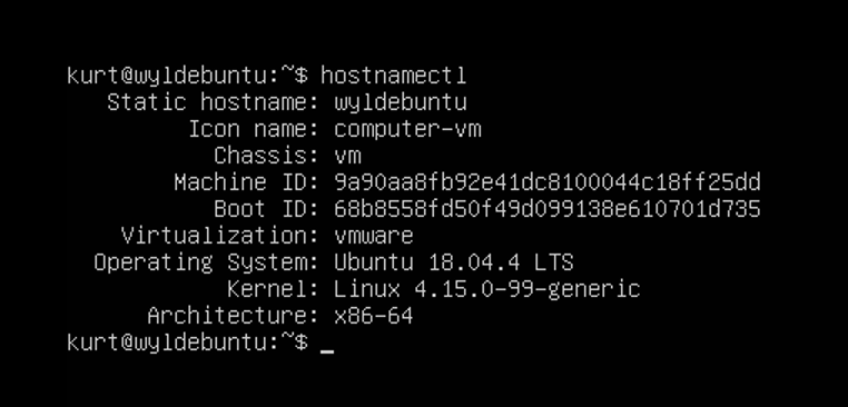 Get the current hostname