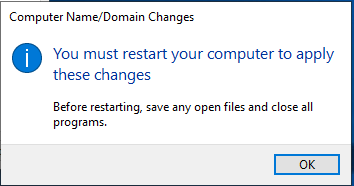 Computer reboot notification