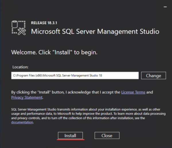 How to install SQL Server Management Studio | Serverspace