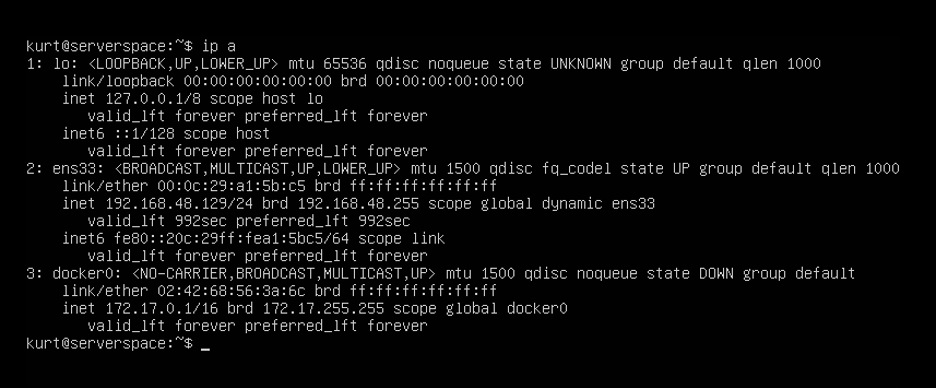 List All Active Network Interfaces on Ubuntu