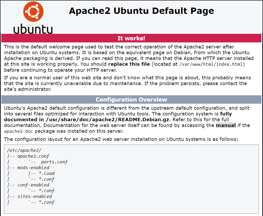 Apache page