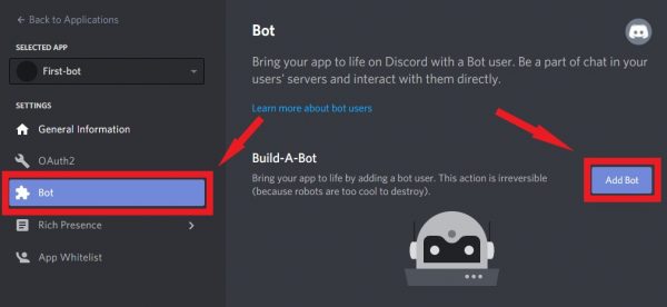 How to Create Discord Bot using  on Windows Server 2019