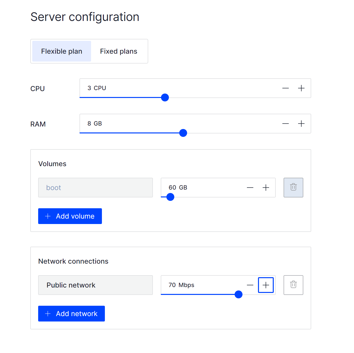 Configure machine