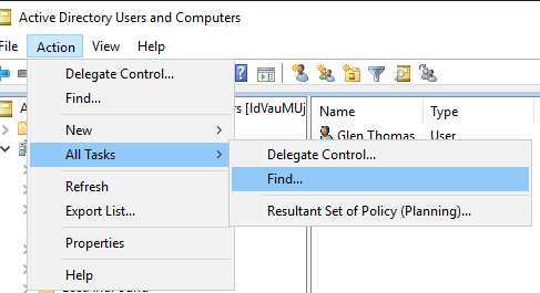 Deleting User Account in Active Directory Users and Computers (ADUC)
