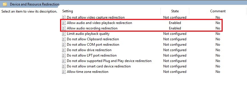 Allowing audio redirection