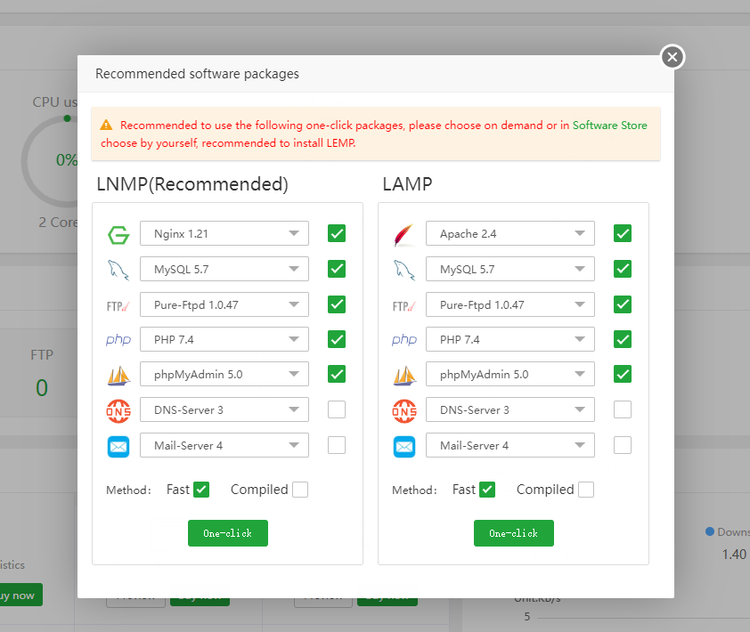 Reinstall Cannot start panel - aaPanel - Hosting control panel