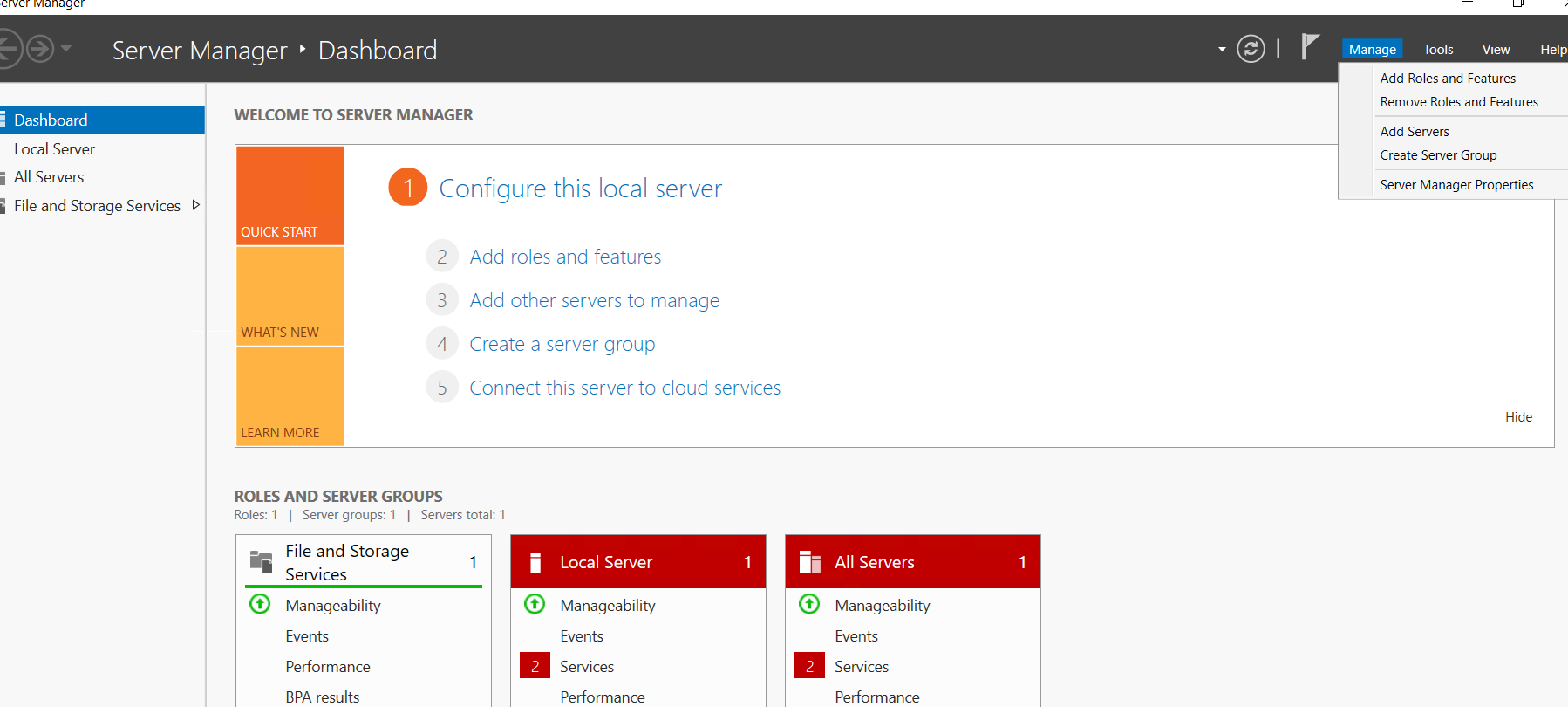 Open add-roles-and-features