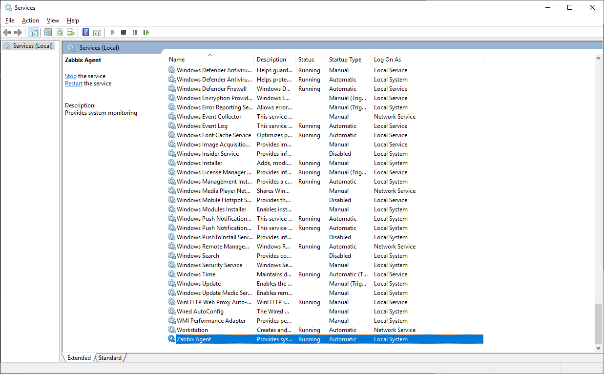 Installing Zabbix Agent