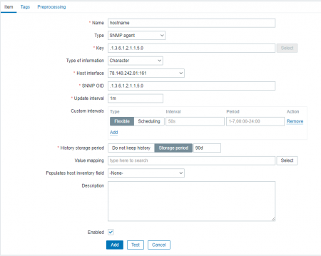 5 configuring SNMP host