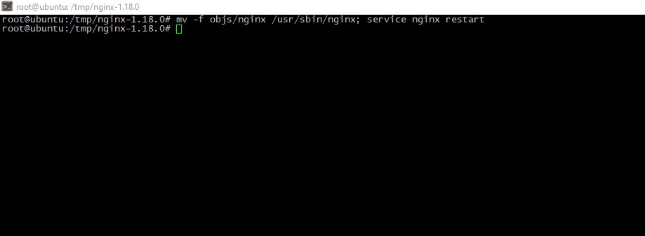 Restarting Nginx