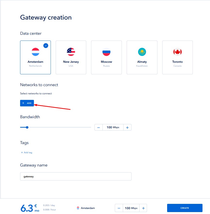 Adding routed network