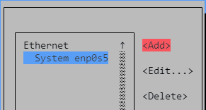 nmtui choose profile