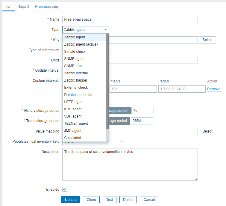 Choosing check type