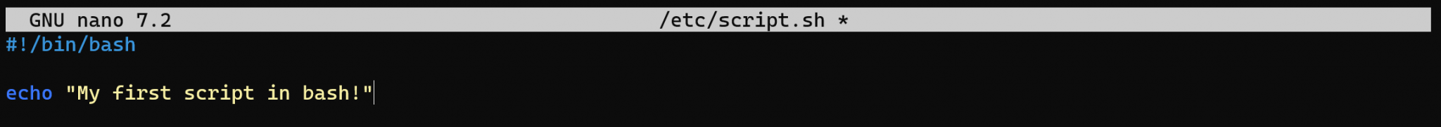 Linux Bases de Bash. Guide de script pour débutant