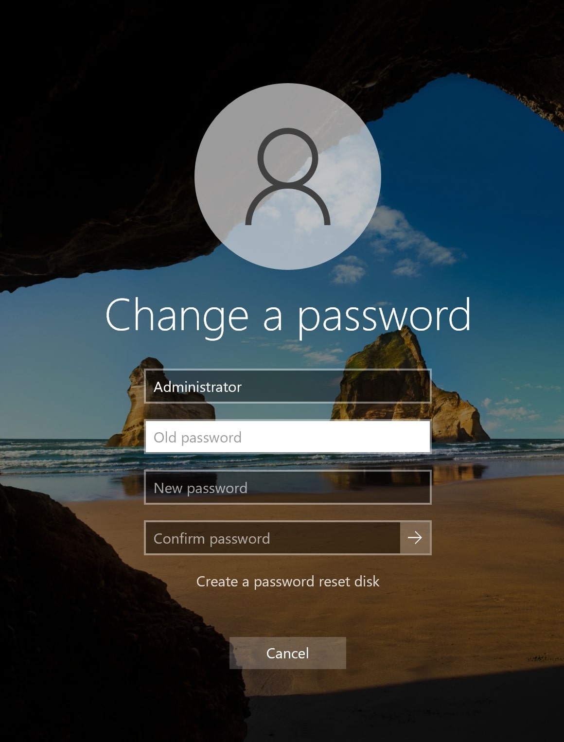 Change password