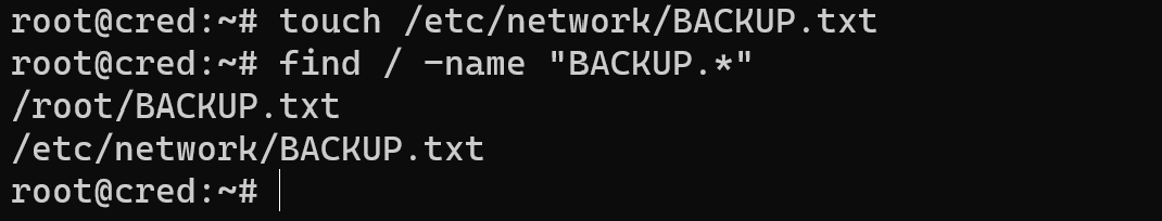 Path of backup