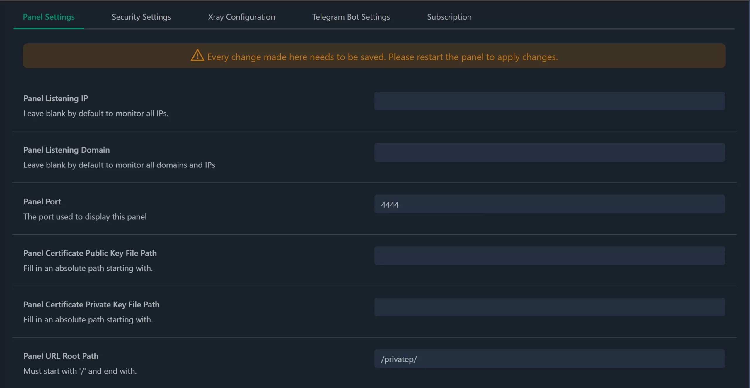 Security config