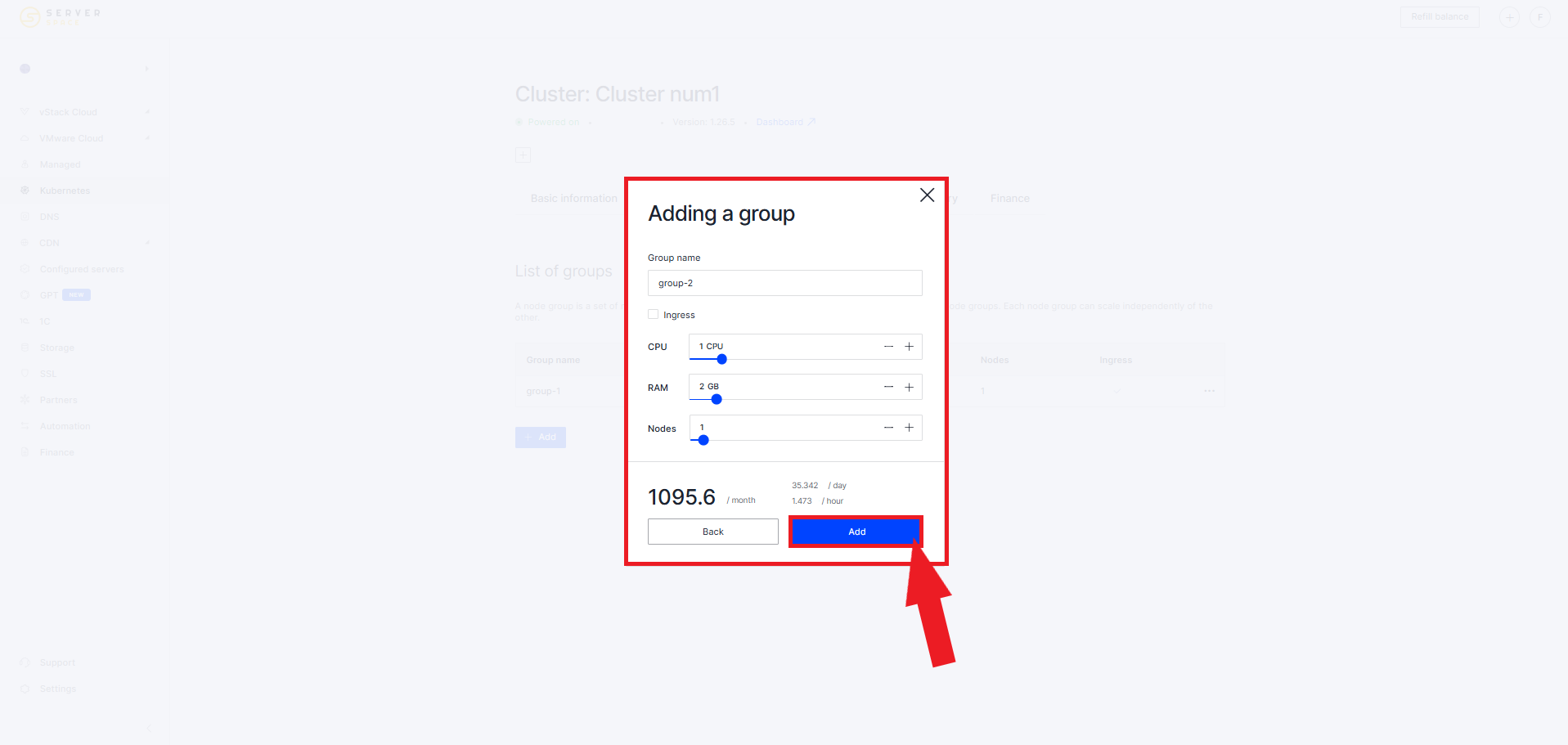 Adding a new group