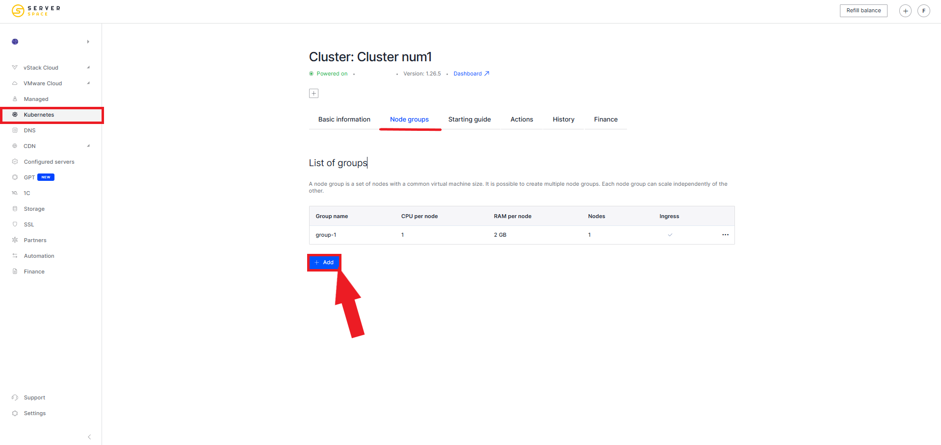 Adding new group Kubernetes