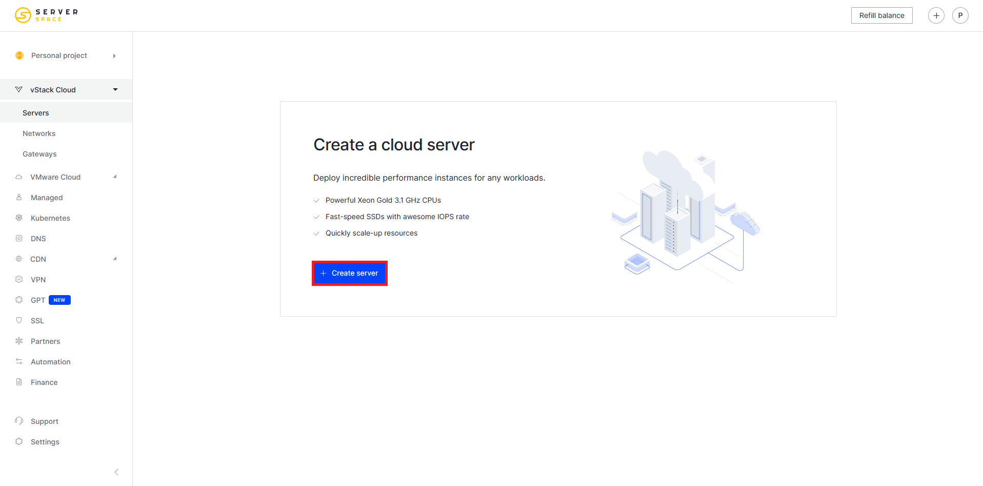 Creating a server