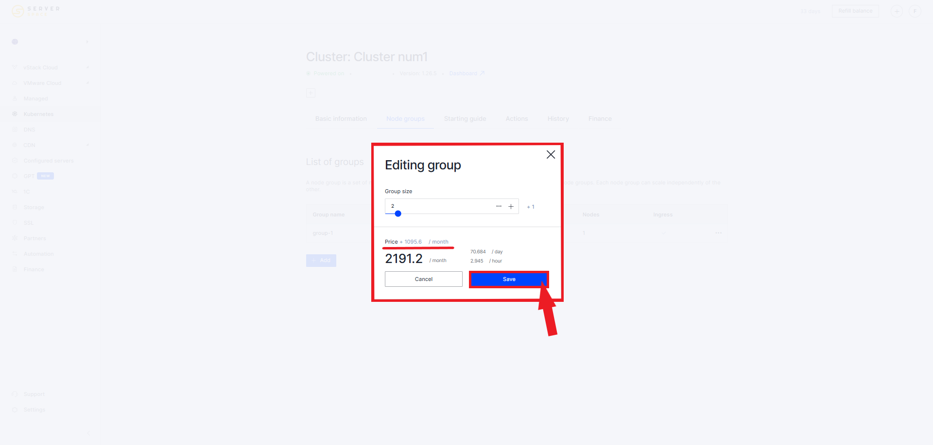 Editing exisitng group Kubernetes